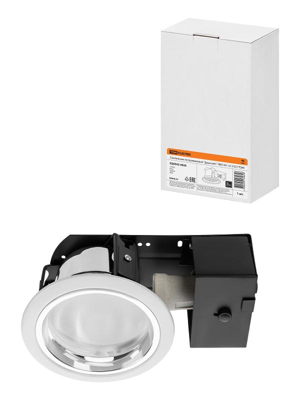 Светильник встраиваемый под лампу ЛВО 04 Downlight 13Вт КЛЛ Е27 IP20 | SQ0342-0026 | TDM — TDM ELECTRIC