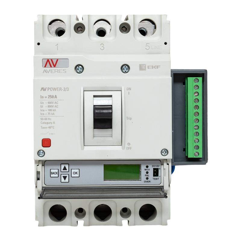 Выключатель автоматический AV POWER-2/3 250А 100kA ETU6.2 AVERES | mccb-23-250H-6.2-av | EKF — миниатюра 5