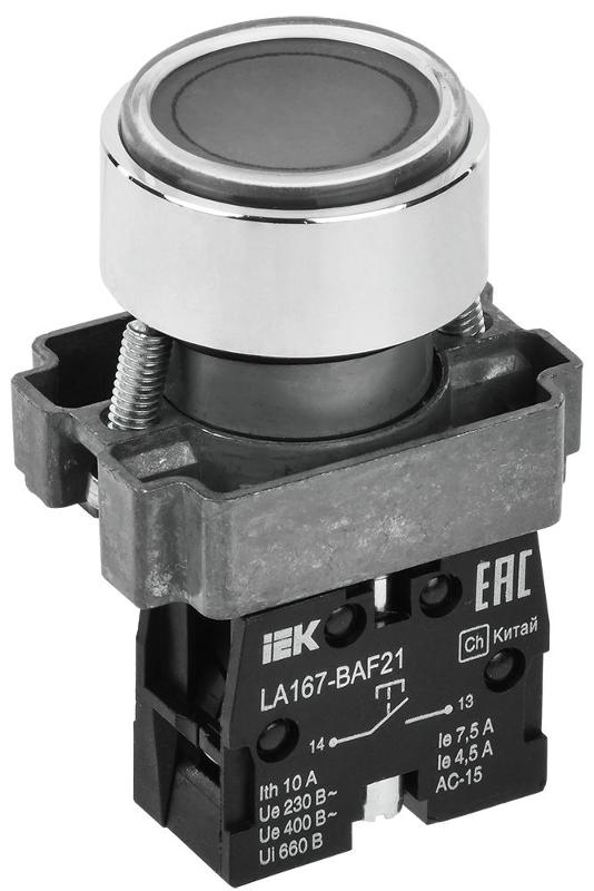 Кнопка LA167-BAF21 d=22мм 1з черная | BBT20-BAF21-1-22-67-K02 | IEK — IEK (ИЭК)