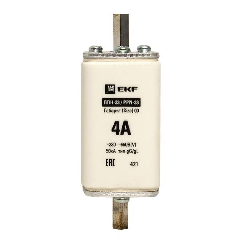 Плавкая вставка ППН-33 160/ 4А габарит 00 | fus-33/160/4 | EKF — миниатюра 10