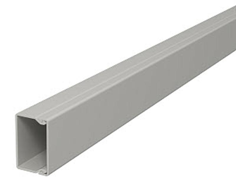 Мини-канал WDK с крышкой 40x40x2000 мм (высота борта 40 мм, крышка 40 мм) ПВХ серый RAL 7030 | 6025447 | OBO Bettermann — OBO Bettermann