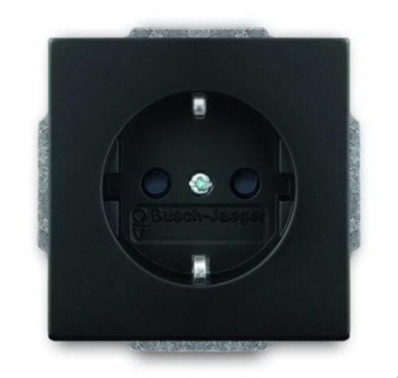 Розетка SCHUKO 16А 250В, с LED подсветкой, future/solo, черный бархат | 2013-0-5331  | 2CKA002013A5331 | ABB — ABB