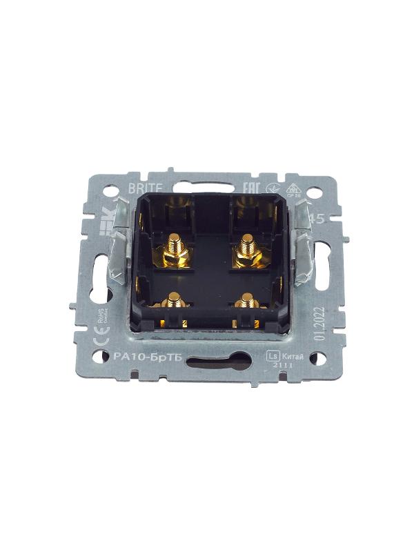 BRITE АудиоРозетка 4-местная РА10-БрТБ темная бронза | BR-S40-K45 | IEK — миниатюра 11
