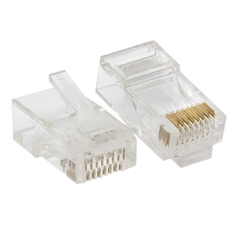 Коннектор RJ-45 TERACOM PRO неэкранированный 8P8C 30мкд Cat.6 универсальный (упак.20шт) | TRP-PLUG-6UTP-20 | EKF — EKF