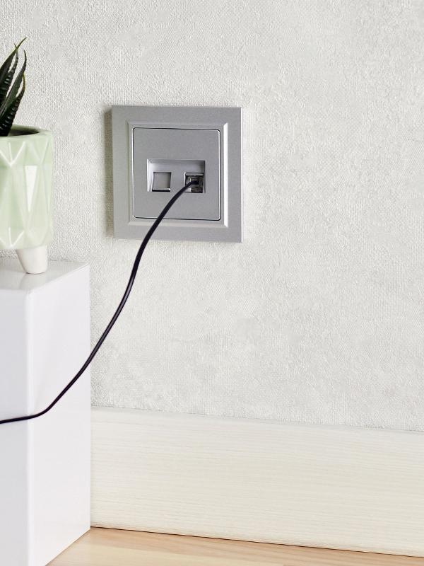 BRITE Розетка двойная RJ11+RJ45 кат.5E РК/Т12-БрА алюминий | BR-KT20-O-1-K47 | IEK — миниатюра 17