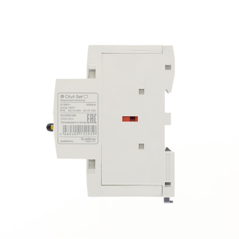 Контактор модульный 4P 4НО 40A AC 400В-230В City9 | C9C32440 |Systeme Electric — миниатюра 3