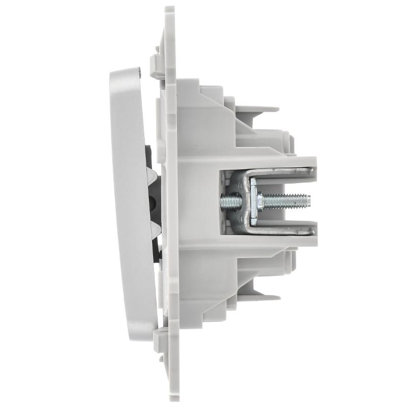 FLITE Выключатель 2-клавишный 10А ВС12-1-0-ФлА алюминий | FI-V20-0-10-1-K47 | IEK — миниатюра 4