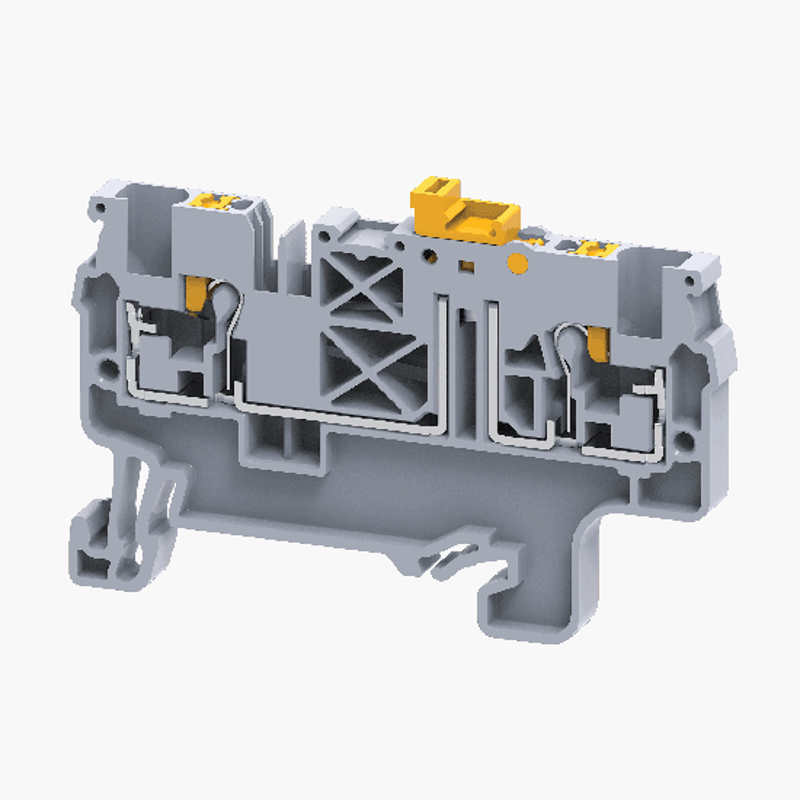 Клемма с ножевым размыкателем push-in OptiClip CPK-2,5-MT-N-I-серый | 331878 | КЭАЗ — фото 1 | Sento