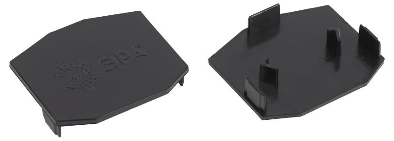 Заглушка торцевая для встраиваемого магнитного шинопровода TRM-PC20-EC-B  NOVA TRM-PC20 | Б0054791 | ЭРА — миниатюра 1