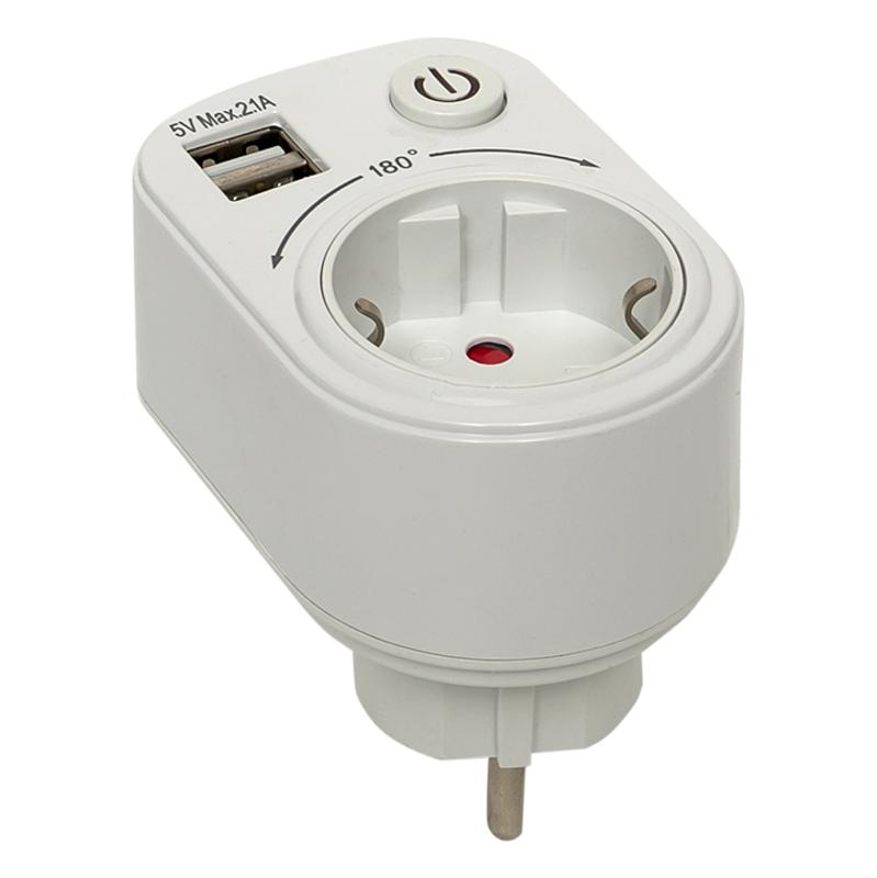 Розеточный блок SB-01 (розетка 2P+E 16А, 2 USB разъема 5V 2,1A) EKF PROxima | SB-01 | EKF — миниатюра 7