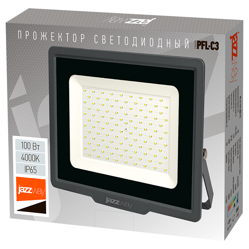 Прожектор светодиодный PFL- C3 100w 4000K 9000Лм (compact) IP65 | .5045705 | JAZZWAY — миниатюра 6