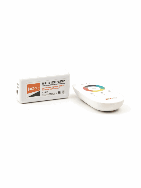 Контроллер для светодиодной ленты LED RGB PRC-4000RF 216/432Вт 12/24В IP20 белый | 1007957 | Jazzway — миниатюра 4