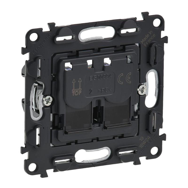 Valena Мех IN'MATIC Розетка 2-ая комп, RJ45, кат.6А UTP | 753045 | Legrand — Legrand