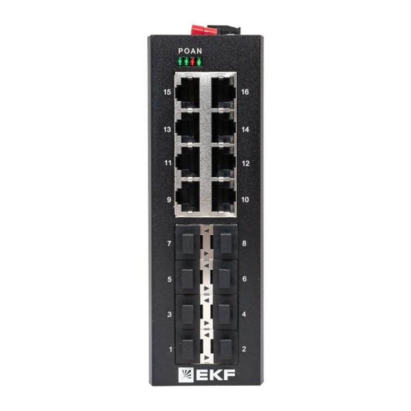 Промышленный неуправляемый коммутатор U-8GX/SFP-8GT, 8 портов 1000Base-X SFP, 8 портов 10/100/1000Base-T(X) RJ45, монтаж на динрейку TSX |TSX-U-8GX/SF — миниатюра 17