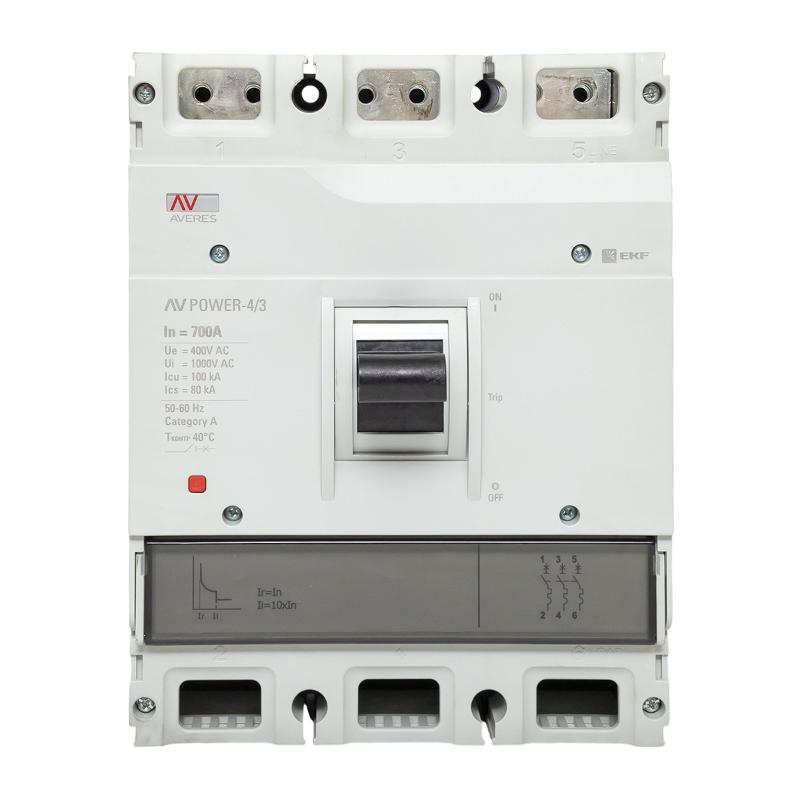 Выключатель автоматический AV POWER-4/3 700А 100kA TR AVERES | mccb-43-700H-TR-av | EKF — миниатюра 7