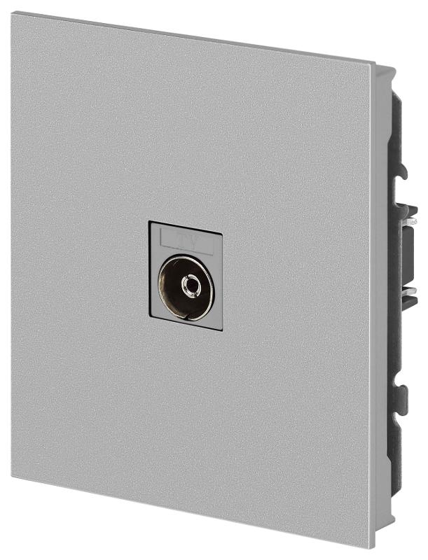 Розетка Arktik 16-3101-03 TV одиночная алюминий | Б0070466 | ЭРА — миниатюра 3
