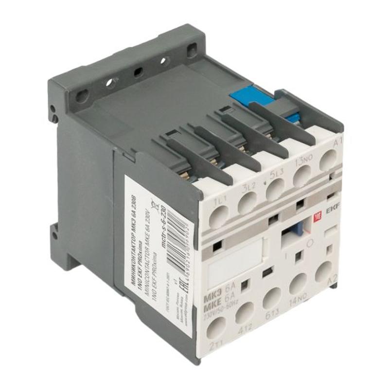 Миниконтактор МКЭ 6А 230В 1NO EKF PROxima | Mctr-s-6-230 | EKF — миниатюра 21
