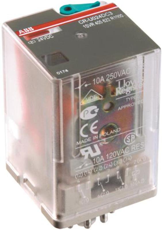 Реле CR-U230AC2 230B AC 2ПК (12A) | 1SVR405621R3000 | ABB — ABB