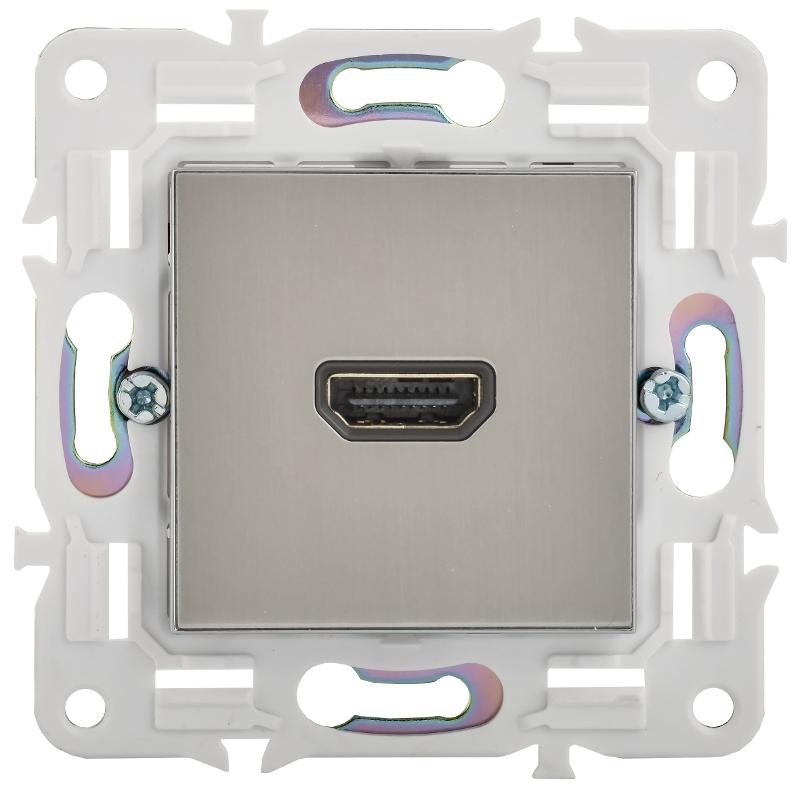 SKANDY Розетка HDMI SK-H01N никель | SK-H10-K50 | IEK — миниатюра 2