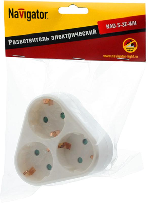 Разветвитель 94 693 NAD-S-3E-WH 3 гн. (треугольник) с/з |94693 |Navigator — миниатюра 2