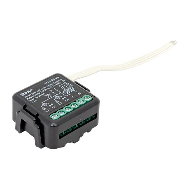 Умное реле для штор в подрозетник 2-канальное Zigbee EKF Connect Select | scsh-2g-zb | EKF — миниатюра 8