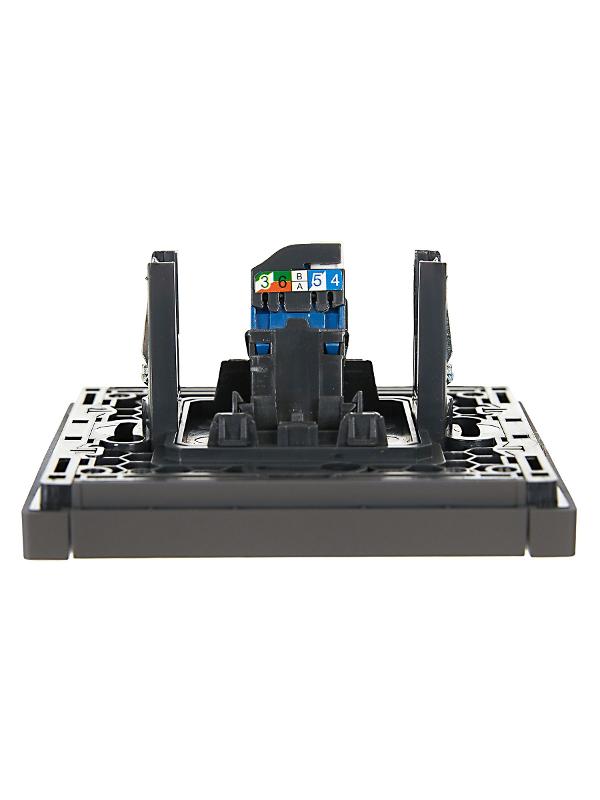 FORTE&PIANO Розетка комп. RJ45 кат.6 FP331 серый | FP-K10-2-K03 | IEK — миниатюра 5