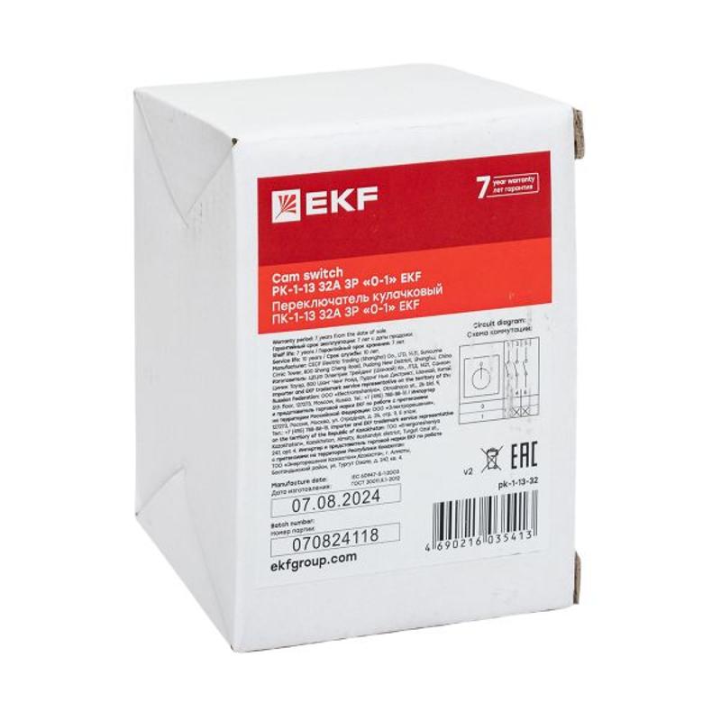 Переключатель кулачковый ПК-1-13 32А 3P "0-1" EKF PROxima | pk-1-13-32 | EKF — миниатюра 27