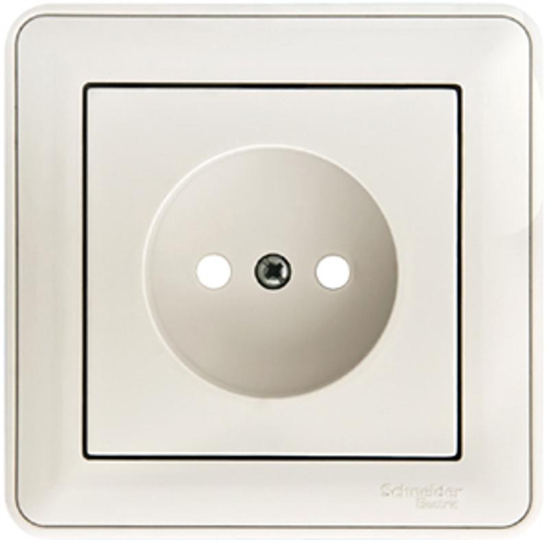 W59 Белый Розетка без заземления (в сборе) | RS16-151-18 | SE — Systeme Electric