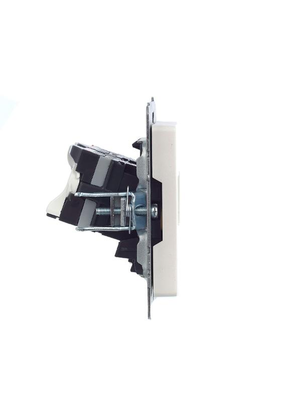 BRITE Розетка компьютерная 2-ая RJ45 кат.5E РК10-2-БрЖ жемчужный  | BR-K20-1-K36 | IEK — миниатюра 3