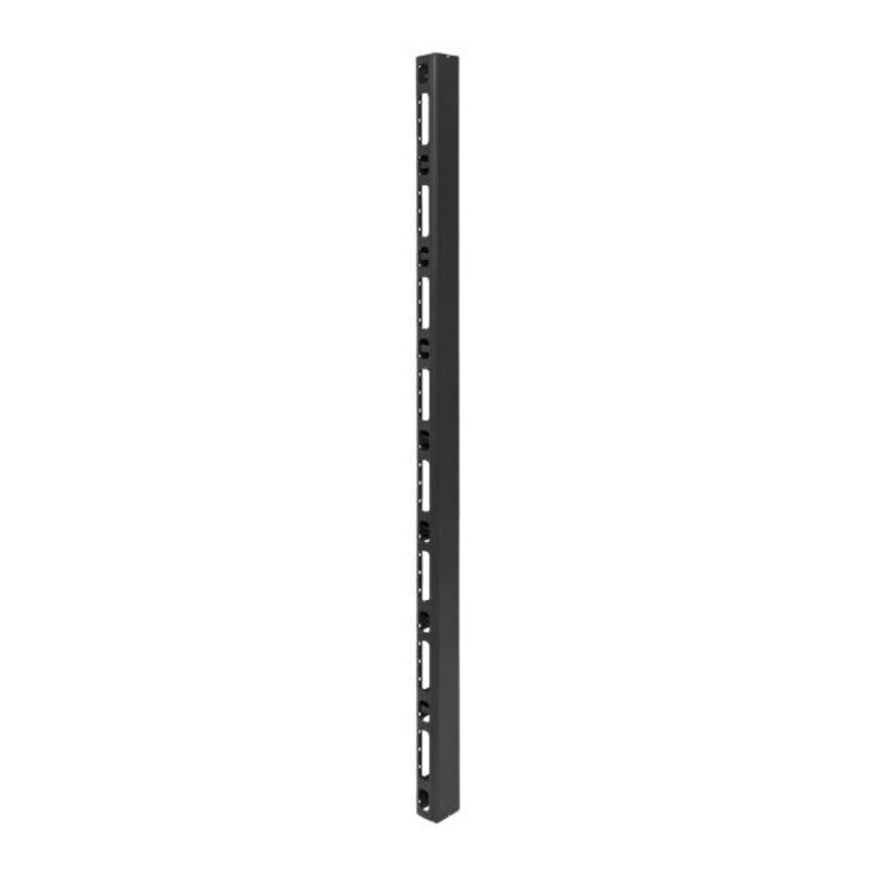 Шкаф напольный 19" TERACOM PRO 42U600х1000 мм двери перфорированная сзамком-ручкой и перфорированная чёрный | TRP-NTC-4261-65B | EKF — миниатюра 19