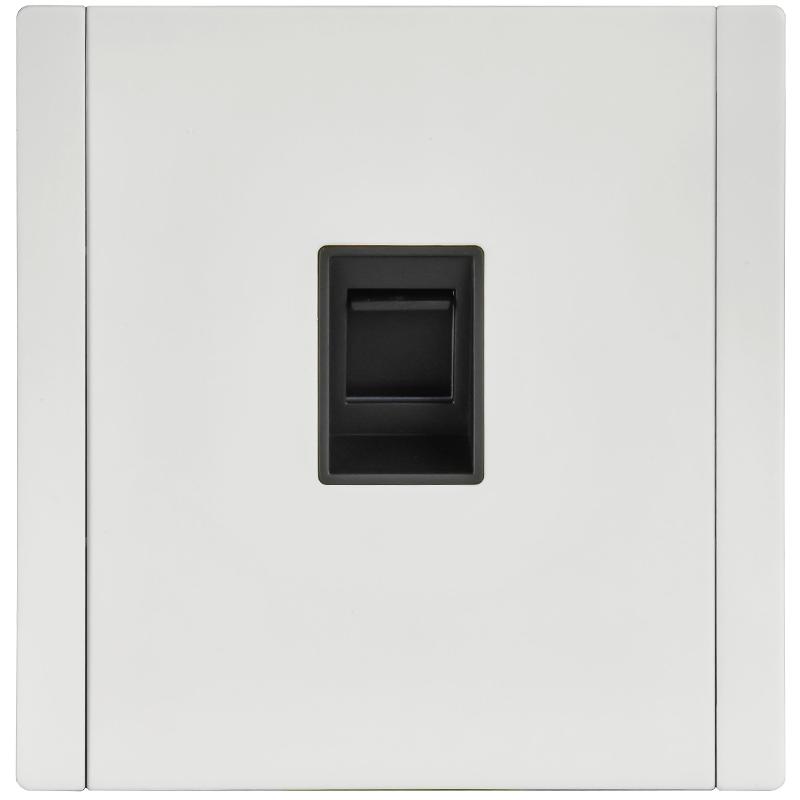 FORTE&PIANO Розетка комп. RJ45 кат.6 FP231M белый | FP-K10-2-M-K01 | IEK — миниатюра 2
