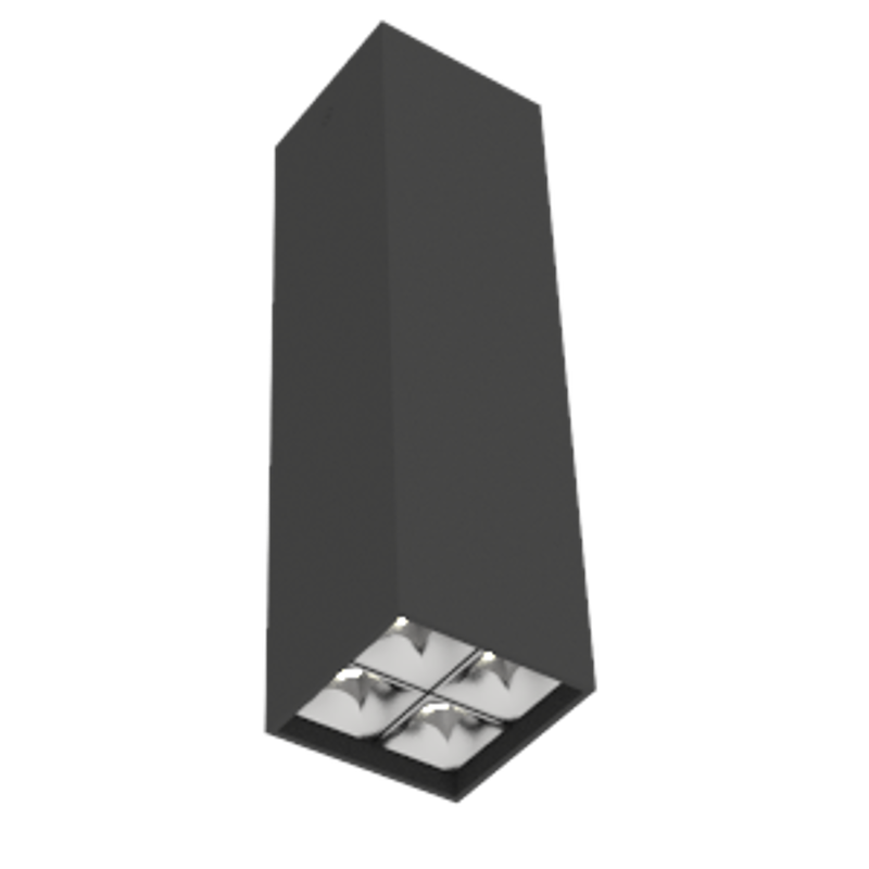 Светодиодный светильник DL-Box Reflect Multi 2x2 накладной 10 Вт 4000 К 80х80х300 мм RAL9005 черный муар DALI | V1-R0-90255-20D23-2001040 | VARTON — VARTON