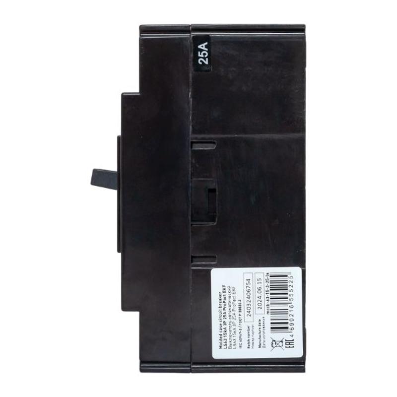 Выключатель автоматический LS63 15кА 3P 25А ProPact | mccb-63-15-3-25-ls | EKF — миниатюра 5