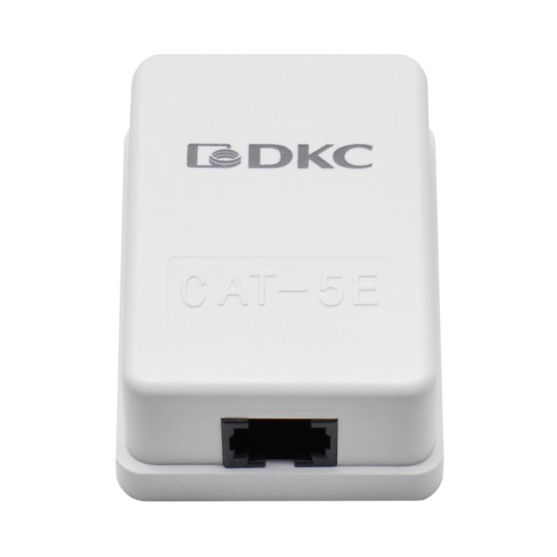 Универсальная розетка CAT5E Keystone, 1 порт | RNW5E1WH | DKC — миниатюра 2