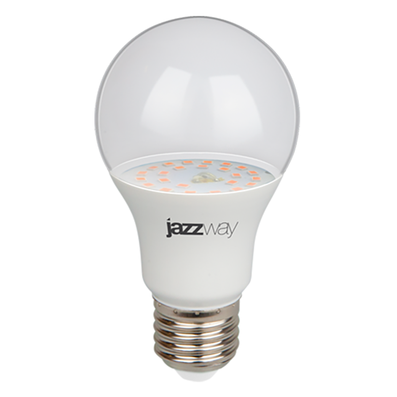 Лампа светодиодная LED PPG A60 Agro 9w CLEAR E27 IP20 ( для растений) | .5008946 | Jazzway — фото 1 | Sento