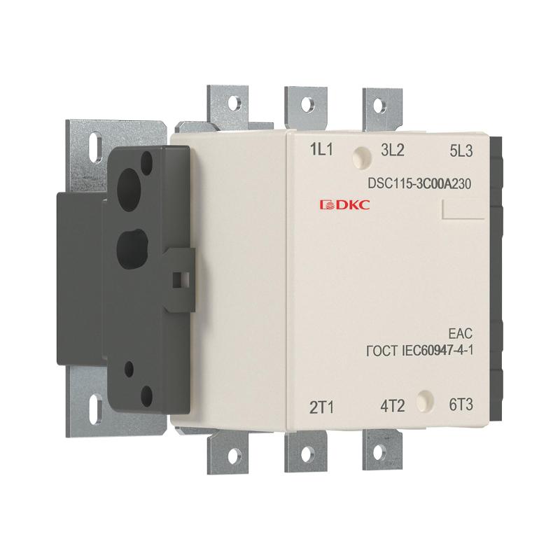 Магнитный контактор DSC115-3C00A230115А 55кВт (AC3) кат 220В AC | DSC115-3C00A230 | DKC — миниатюра 1