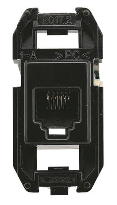 Разъём телекоммуникационный на 8 контактов, тип RJ45, категория 3|2CLA201730A1001| ABB — ABB