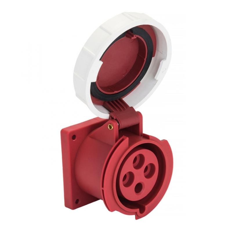 Розетка стационарная внутренняя 3142 3Р+РЕ 16А 380В IP67 EKF PROxima | ps-3142-16-380 | EKF — миниатюра 1