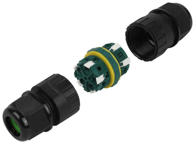 Коннектор ЭРА NO-224-674 кабельный прямой 5-Pin 0.5-2.5 мм2 безвинтовой IP68 |Б0068026 | ЭРА — миниатюра 3