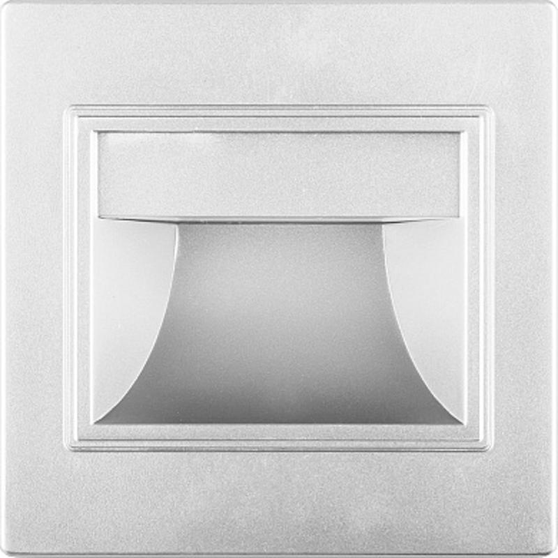Светильник светодиодный встраиваемый для лестничной подсветки JD12 1.5W 60Lm 4000K серебро | 29559 | FERON — Feron