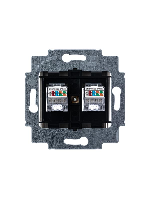 ABB Levit Кофе макиато Розетка комп. 2-ая 2хRJ45 категория 5e | 5014H-A51018 18W | 2CHH295118A6018 | ABB — миниатюра 4