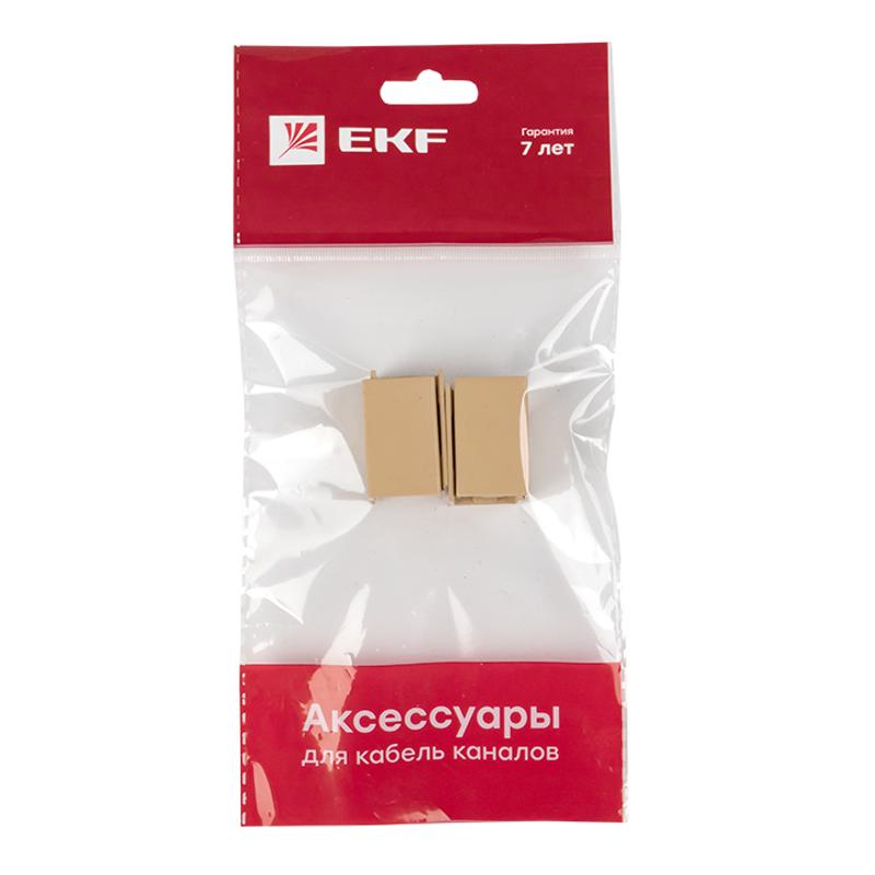 Соединитель (16х16) (4 шт) Plast EKF PROxima   под светлое дерево  |  conl-16-16x4 |  EKF  — миниатюра 7