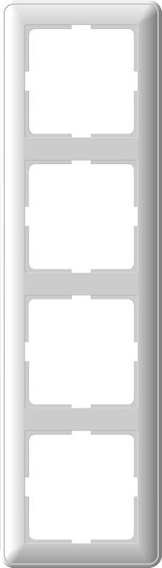 W59 Матовый хром Рамка 4-ая | KD-4-58 | SE — Systeme Electric