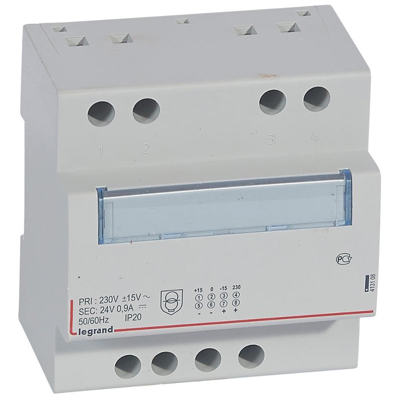 Однофазный блок питания - 24 В= - 0,9 А - 21,5 Вт | 413108 | Legrand — Legrand