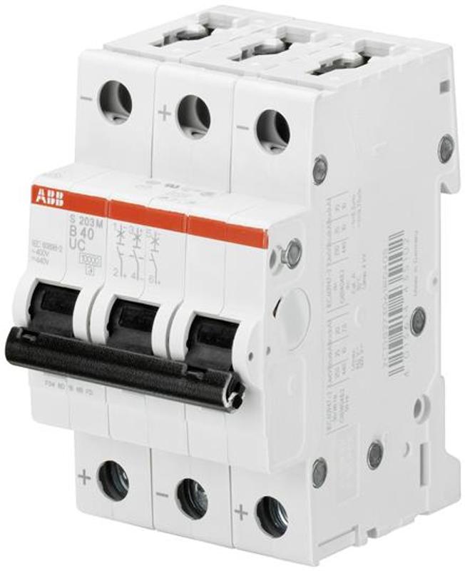 Выключатель автоматический трехполюсный S203M UC 1А K 10кА (S203M K1UC) | 2CDS273061R0217 | ABB — ABB
