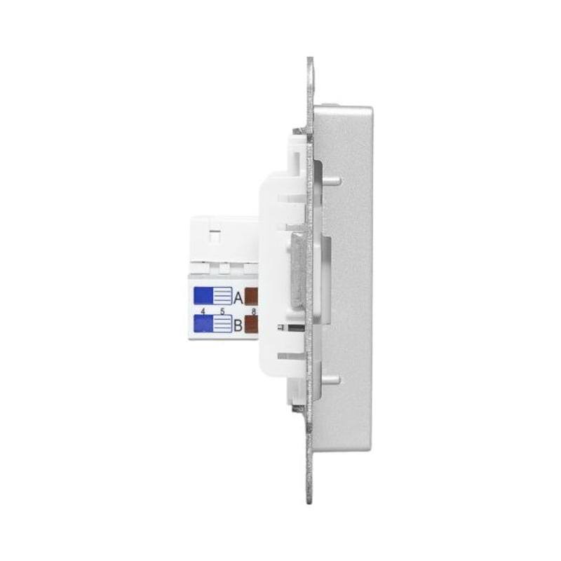 Механизм розетки RJ45 (cat5), алюминий Эпика EKF | UP1-SOA-RJ45-5 | EKF — миниатюра 13