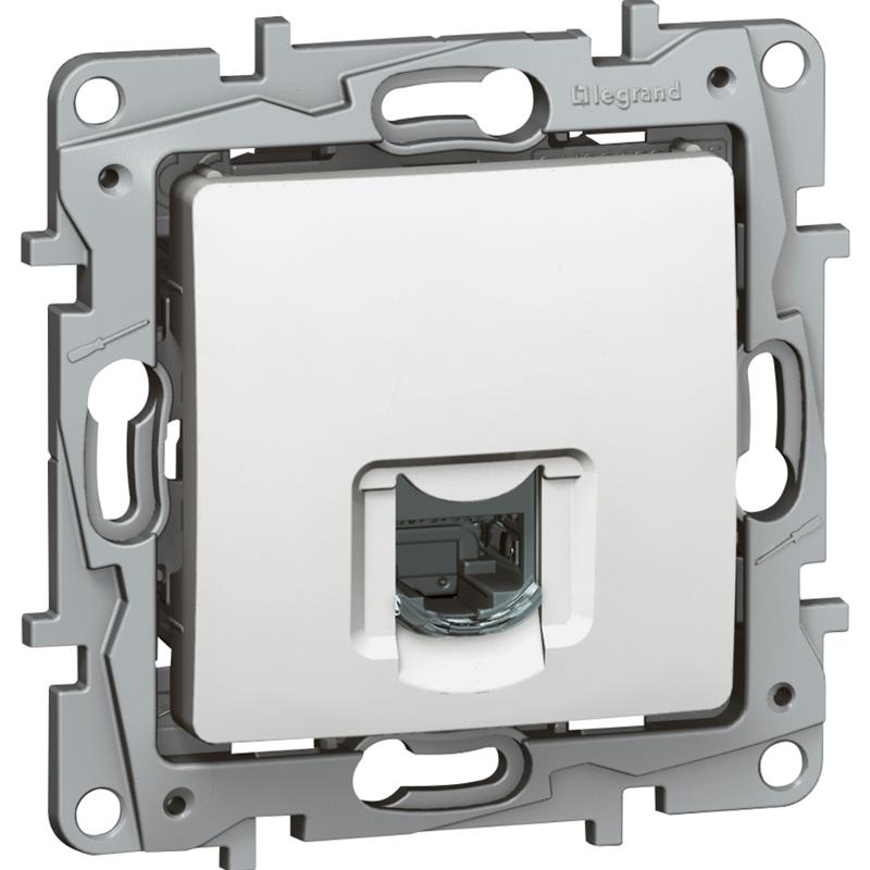 Etika Белый Розетка компьютерная RJ45 одинарная 6 кат. UTP — миниатюра 3