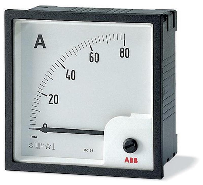 Амперметр перем.тока трансф. вкл. без шкалы AMT1-A1/72 | 2CSG322250R4001 | ABB — ABB