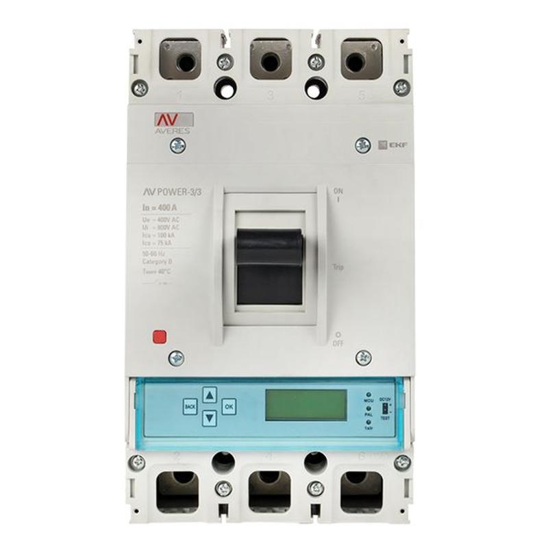 Выключатель автоматический AV POWER-3/3 400А 100kA ETU6.0 AVERES | mccb-33-400H-6.0-av | EKF — миниатюра 9