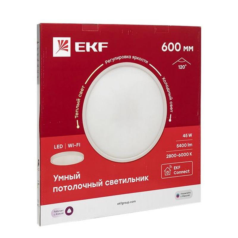 Умный потолочный светильник 600 мм 45W EKF Connect | sclwf-600-cct | EKF — EKF